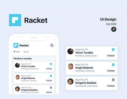 Racket | Employer App UI Design