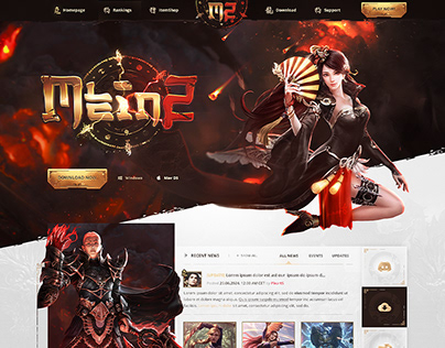 Chinese Metin2 Game Website - M2World 🏮🔥