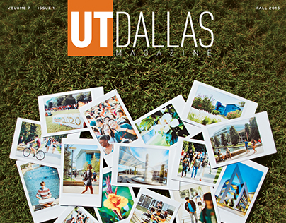 UT Dallas Magazine F16 campus greening cover