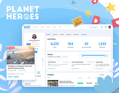 Planet Heroes – Crowdfunding platform
