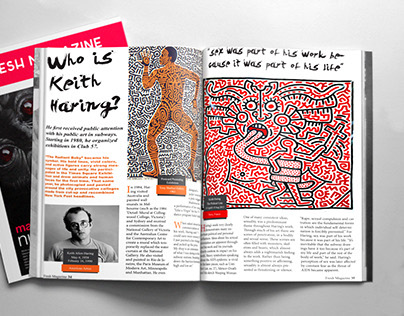 Keith Haring Magazine Article