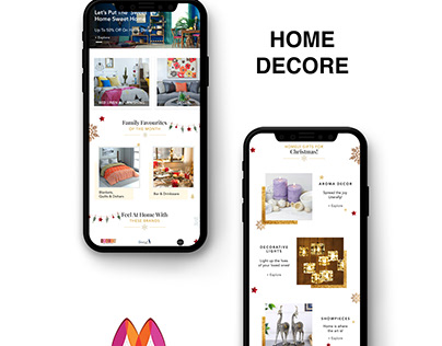 Myntra App Home Decore Page Design