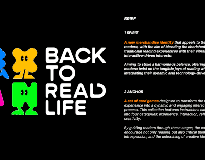 BACK TO READ LIFE - BRANDING / VISUAL DESIGN