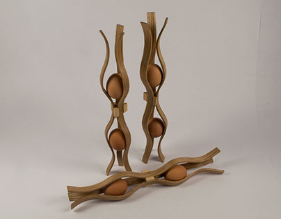 Wood lamination: Egg socket (RISD Wood 1)