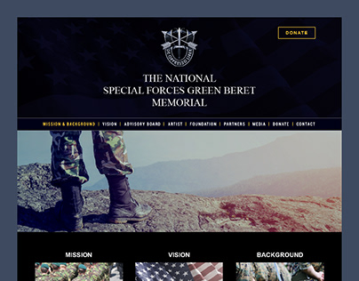 The National Special Forces Green Beret // Web Design