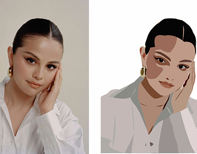 Vector Portrait (Selena Gomez)