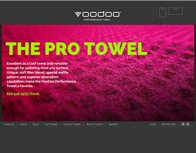 Web Design | Voodoo Performance Towel