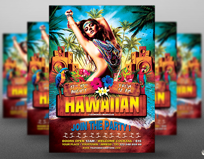 Beach Party Flyer Template V5