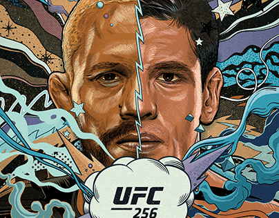 UFC 256 official poster