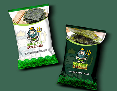 Seaweed Snacks Logo and Packaging Concept