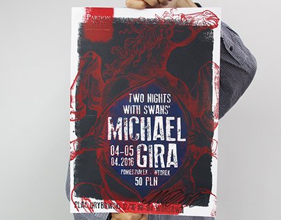 Michael Gira in Poland Concert Poster