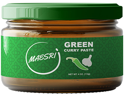 Maesri Green Curry Paste Redesign Project