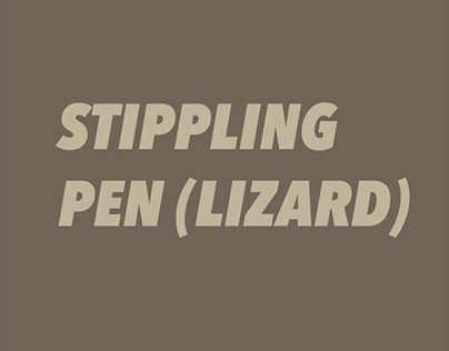 Project thumbnail - Stippling Pen (Lizard)