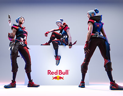 Valorant - Jett recolour - Red Bull Gaming