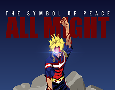 All Might - The Symbol of Peace in Flat