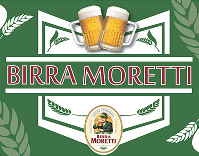 Targhetta alluminio "Birra Moretti"