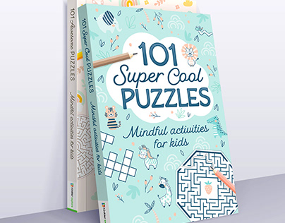 101 Puzzle book cover design