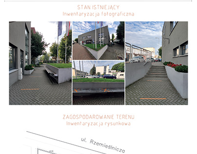 Landscape project for the SSW university (Poland)