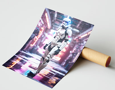 Digital Art - Stormtrooper / Futuristic Manipulation