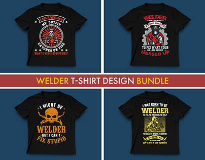 Welder Custom T-shirt Design Bundle