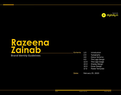 Razeena Zainab - Brand Guide