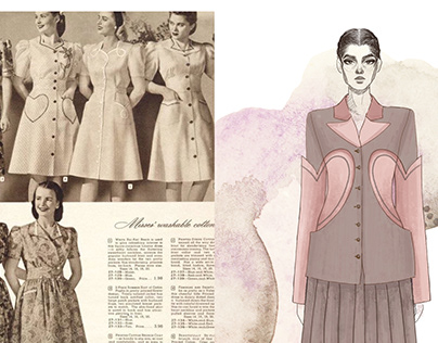 3 designs inspired by 40s fashion style