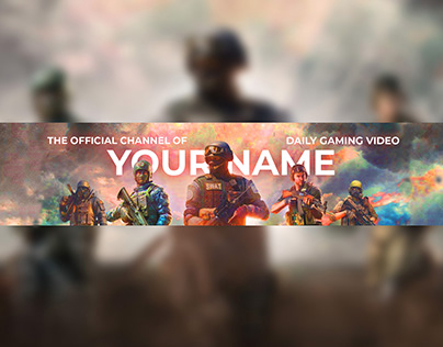 gaming YouTube banner Design.