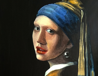 Het meisje met de parel (replicas of Jan Vermeer)