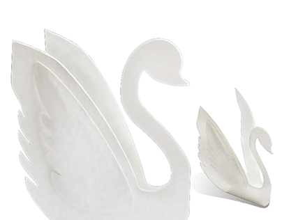 3D swan