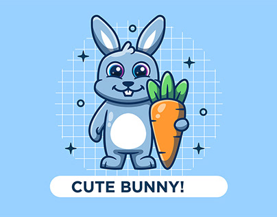 Cute Bunny Mascot