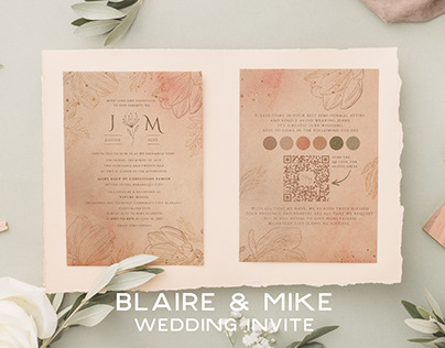 Blaire and Mike | Wedding Invite Design
