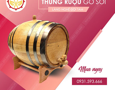Sản xuất thùng gỗ sồi ngâm rượu cao cấp