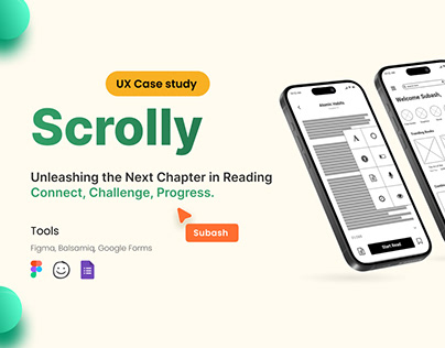 Scrolly (e book Application) UX case study