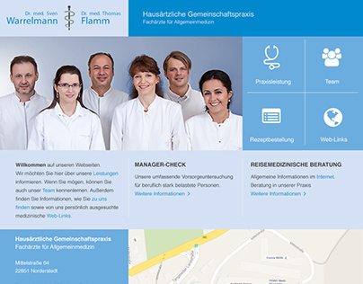 Relaunch and Frontend for Hausärzte Norderstedt