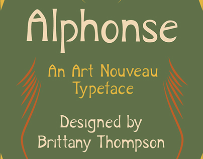 Alphonse: An Art Nouveau Typeface