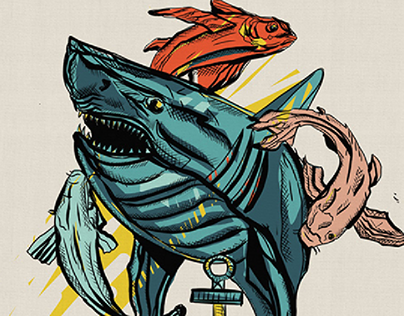 Fishy Fish ( inking and illustration)