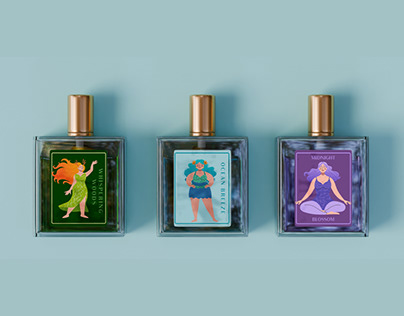 Illustration for perfume collection