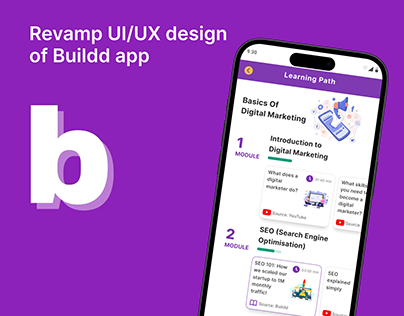 Re-design | UI/UX Design of Buildd App