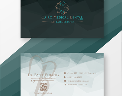 Cairo Medical Dental Clinics Business Card Design