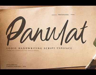 Panulat - Loose Handwriting Typeface