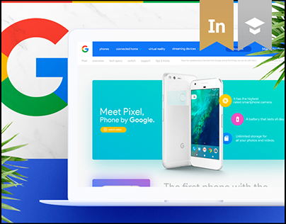 Google Pixel Landing Page Redesign Concept