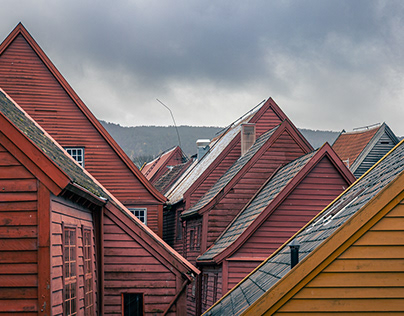 Cloudy day at Bryggen