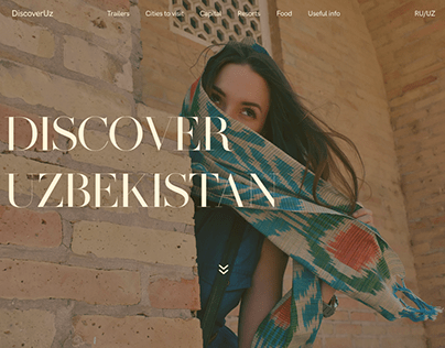 Discover Uzbekistan landing page