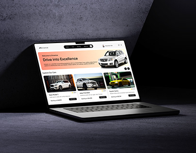 Car Booking Website Landing Page Design