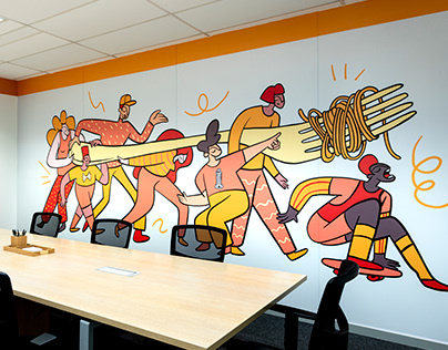 Murals for an office | Grupo Trigo