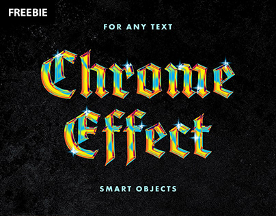 Free Download: Holographic Chrome Effect