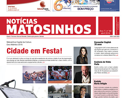 Newspaper Redesign - "Notícias de Matosinhos"