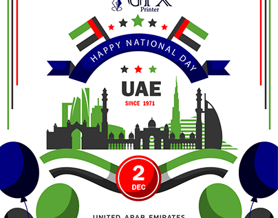 Celebrate National Day in UAE with GFX Printer.