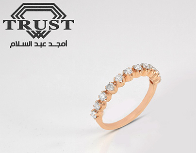 Diamond Rose gold ring