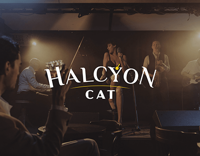 Halcyon Cat - Jazz Bar Branding System
